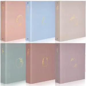 6 Pcs Aesthetic 3 Ring Binder Set, Sturdy Decorative Hardcover Binder for 8.5 x 11 Inch Letter Size Paper, Ideal for School, Office Home Organization(2 Inch,Morandi Colors) 6 Pcs Aesthetic 3 Ring Binder Set, Sturdy Decorative Hardcover Binder for 8.5 x 11 Inch Letter Size Paper, Ideal for School, Office Home Organization(2 Inch,Morandi Colors)