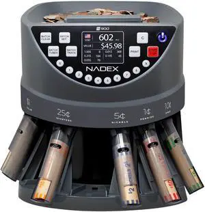 S900 Coin Sorter, Counter and Wrapper | 48 Preformed Wrappers Included S900 Coin Sorter, Counter and Wrapper | 48 Preformed Wrappers Included