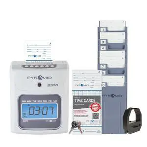 Small Business 2500 Time Clock Bundle, Ivory | Tracks worked time for unlimited number of employees Small Business 2500 Time Clock Bundle, Ivory | Tracks worked time for unlimited number of employees
