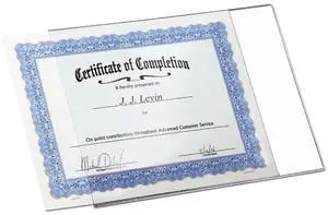 Set of 25 DocU-Sleeves 8.5x11 ++P L U S++ backings to Hang & Display | Perfect Clear Plastic Document Protector & Certificate Frame - Not Too Flimsy & Not Too Rigid Set of 25 DocU-Sleeves 8.5x11 ++P L U S++ backings to Hang & Display | Perfect Clear Plastic Document Protector & Certificate Frame - Not Too Flimsy & Not Too Rigid