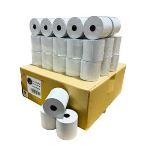 2 1/4" x 165' Thermal Cash Register POS Receipt Paper - Low Dust Thermal - Bright White Paper - Compatible with CE T100, PCR T465 and Many More - 50 Rolls Per Case 2 1/4" x 165' Thermal Cash Register POS Receipt Paper - Low Dust Thermal - Bright White Paper - Compatible with CE T100, PCR T465 and Many More - 50 Rolls Per Case