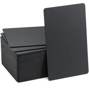 Thick Black Aluminum Metal Business Cards Anodized Aluminum 86 X 54 X 0.8mm 50 pcs Thick Black Aluminum Metal Business Cards Anodized Aluminum 86 X 54 X 0.8mm 50 pcs
