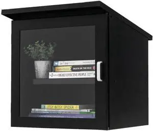 Library Box Outdoor, 16x14x17 Black - Little Free Book Exchange Kit | Steel, All Weather Material, HD Construction, For Neighborhood & Community Book Sharing, Library Kit Library Box Outdoor, 16x14x17 Black - Little Free Book Exchange Kit | Steel, All Weather Material, HD Construction, For Neighborhood & Community Book Sharing, Library Kit