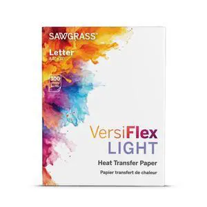 VersiFlex Light Heat Transfer Decoration Paper - For Uncoated Products - Fabric - Wood - Clean, Sharp Transfers - Self-weeding - Home Decor, Gifts, T Shirts, Hats - 100 Sheets - 8.5x11 Inches VersiFlex Light Heat Transfer Decoration Paper - For Uncoated Products - Fabric - Wood - Clean, Sharp Transfers - Self-weeding - Home Decor, Gifts, T Shirts, Hats - 100 Sheets - 8.5x11 Inches