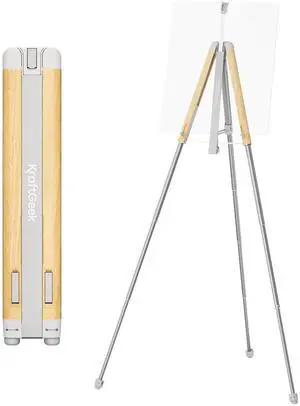Easel Stand for Painting, 65'' Portable Folding Plein Air Easel | Adjustable Canvas Holder, Lightweight Aluminum Tripod Design, Stable Stand for Outdoor Painting, Wedding Signs Easel Stand for Painting, 65'' Portable Folding Plein Air Easel | Adjustable Canvas Holder, Lightweight Aluminum Tripod Design, Stable Stand for Outdoor Painting, Wedding Signs