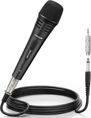 TONOR K1 Vocal Microphone for Singing, Dynamic Handheld Wired Karaoke Mic, Microfono with 5M XLR to 1/4" Cable, Compatible with Amp, Mixer, Suitable for Speech, Karaoke and Outdoor Activities TONOR K1 Vocal Microphone for Singing, Dynamic Handheld Wired Karaoke Mic, Microfono with 5M XLR to 1/4" Cable, Compatible with Amp, Mixer, Suitable for Speech, Karaoke and Outdoor Activities