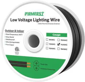 FIRMERST 14/2 Low Voltage Landscape Wire Outdoor Lighting Cable 260 Feet FIRMERST 14/2 Low Voltage Landscape Wire Outdoor Lighting Cable 260 Feet