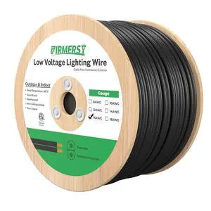 FIRMERST 16/2 Low Voltage Landscape Wire, Outdoor Lighting Cable, 1000 FT FIRMERST 16/2 Low Voltage Landscape Wire, Outdoor Lighting Cable, 1000 FT