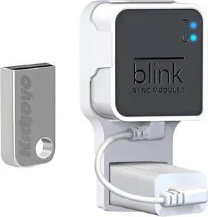 256GB Blink USB Flash Drive & Wall Mount for Blink Sync Module 2 with Short Cable - Save Space - No Messy Wires - Easy Move Mount Bracket Holder for Blink Outdoor Indoor Security Camera (1 Pack) 256GB Blink USB Flash Drive & Wall Mount for Blink Sync Module 2 with Short Cable - Save Space - No Messy Wires - Easy Move Mount Bracket Holder for Blink Outdoor Indoor Security Camera (1 Pack)