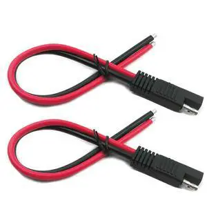 10AWG SAE Connector Extension Cable, 2Pack Quick Disconnect Plug, 30cm/1ft Solar Panel SAE Plug 10AWG SAE Connector Extension Cable, 2Pack Quick Disconnect Plug, 30cm/1ft Solar Panel SAE Plug