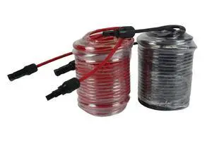 TEMCo Solar Panel Extension Cable 10 AWG 100 Ft Red + 100 Ft Black w/Staubli MC4 Connectors TEMCo Solar Panel Extension Cable 10 AWG 100 Ft Red + 100 Ft Black w/Staubli MC4 Connectors
