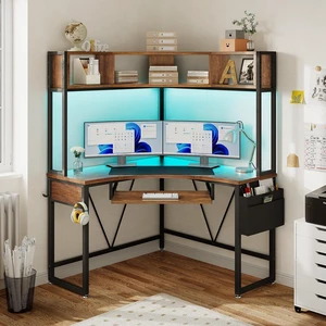 SEDETA 39" Spacious Corner Desk with Hutch, Storage for Small Space SEDETA 39" Spacious Corner Desk with Hutch, Storage for Small Space