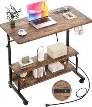 Armocity 32" Rolling Standing Desk with Charging Station for Couch Bed Armocity 32" Rolling Standing Desk with Charging Station for Couch Bed