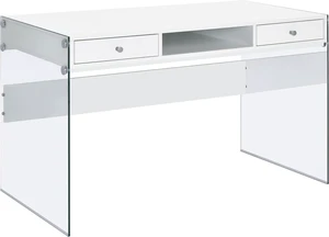 Coaster Home Furnishings Dobrev 48-inch 2-Drawer Writing Desk White High Gloss 800829 Coaster Home Furnishings Dobrev 48-inch 2-Drawer Writing Desk White High Gloss 800829
