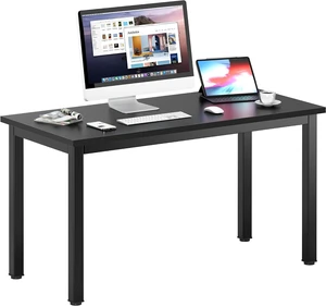DlandHome 47 inches Medium Computer Desk for Bedroom, Black DlandHome 47 inches Medium Computer Desk for Bedroom, Black