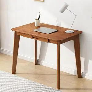IOTXY Solid Wood Writing Desk - Home Office Laptop Computer Table, Walnut IOTXY Solid Wood Writing Desk - Home Office Laptop Computer Table, Walnut