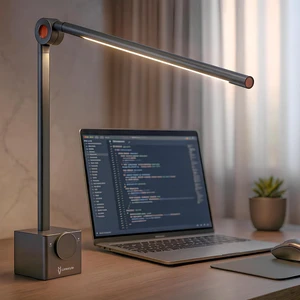 Ligoe Minimalist Home Office Desk Lamp By LINKSTYLE Foldable Desk Light, Eye Protections LEDs, Dimmable Lights, App Control Ligoe Minimalist Home Office Desk Lamp By LINKSTYLE Foldable Desk Light, Eye Protections LEDs, Dimmable Lights, App Control