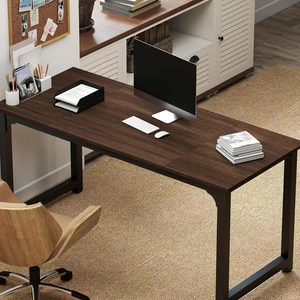NSdirect Large Office Desk for Home Office, Large 63 Computer Desk Table, Wide Writing Study Desk for 2 Person, Metal Sturdy Frame Thicker Steel Legs, Black Chocolate NSdirect Large Office Desk for Home Office, Large 63 Computer Desk Table, Wide Writing Study Desk for 2 Person, Metal Sturdy Frame Thicker Steel Legs, Black Chocolate