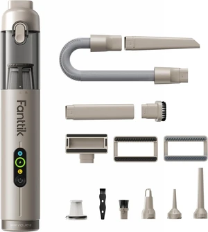 Fanttik Slim V10 Ultra Cordless Car Vacuum, 4-in-1 Portable Mini Vacuum with 19kPa Suction, Freely Combinable Accessories, 2 Suction Modes, Handheld Vac for Car, Small Jobs, Keyboard, Office (Brown) Fanttik Slim V10 Ultra Cordless Car Vacuum, 4-in-1 Portable Mini Vacuum with 19kPa Suction, Freely Combinable Accessories, 2 Suction Modes, Handheld Vac for Car, Small Jobs, Keyboard, Office (Brown)