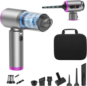 Car Vacuum 3 in 1 High Power Cordless Mini Vacuum Cleaner & Air Blower, 25000PA Suction 250000RPM Air Duster, 6000mAh Portable Handheld Small Vacuum Cleaner for Car Home Office Car Vacuum 3 in 1 High Power Cordless Mini Vacuum Cleaner & Air Blower, 25000PA Suction 250000RPM Air Duster, 6000mAh Portable Handheld Small Vacuum Cleaner for Car Home Office