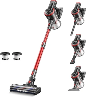 Cordless Vacuum Cleaner, Stick Cordless Vacuum with LED Touch Screen, Anti-Tangle Vacuum Cleaner with Charging Station for Carpet Hard Floor Pet Hair Cordless Vacuum Cleaner, Stick Cordless Vacuum with LED Touch Screen, Anti-Tangle Vacuum Cleaner with Charging Station for Carpet Hard Floor Pet Hair