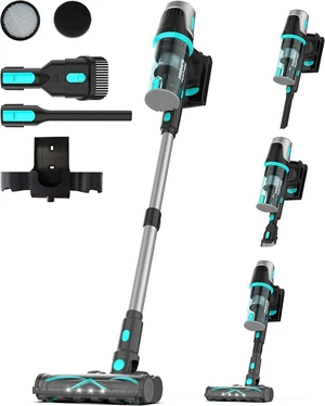 Bagotte Cordless Vacuum Cleaner,65KPa 65Mins Stick Vacuum with Self-Standing,Anti-Tangle Touch Screen LED Display, Detachable Battery Pack, Rechargeable Vacuum Cleaners for Home/Carpet/Pet Hair Bagotte Cordless Vacuum Cleaner,65KPa 65Mins Stick Vacuum with Self-Standing,Anti-Tangle Touch Screen LED Display, Detachable Battery Pack, Rechargeable Vacuum Cleaners for Home/Carpet/Pet Hair