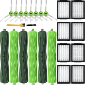 19 Pack Replacement Parts Compatible for Roomba j7 j7+/Plus E5 E6 E7 i7 i7+ i3 i3+ i4 i4+ i6 i6+ i8 Vacuum Cleaner, Replenishment Kit 2 Set Roller Brushes,8 Filters,8 Side Brushes 19 Pack Replacement Parts Compatible for Roomba j7 j7+/Plus E5 E6 E7 i7 i7+ i3 i3+ i4 i4+ i6 i6+ i8 Vacuum Cleaner, Replenishment Kit 2 Set Roller Brushes,8 Filters,8 Side Brushes