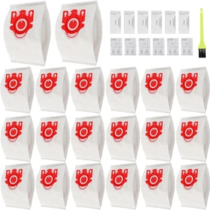 20 Packs 3D Airclean FJM Vacuum Cleaner Bags Replacement for Miele Compact C1 Vacuum Bags,Compact C1,C2,S6000-S6999,S4000-S4999,S700,S500-S578 Vacuum with 6 Motor Protection Filters,6 AirClean Filter 20 Packs 3D Airclean FJM Vacuum Cleaner Bags Replacement for Miele Compact C1 Vacuum Bags,Compact C1,C2,S6000-S6999,S4000-S4999,S700,S500-S578 Vacuum with 6 Motor Protection Filters,6 AirClean Filter