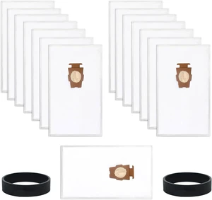 15 Pack 204814 Hepe Bags Compatible with Kirby Vacuum Bags + 2 Belts 15 Pack 204814 Hepe Bags Compatible with Kirby Vacuum Bags + 2 Belts
