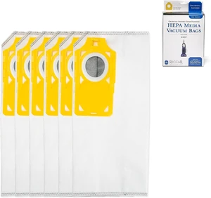 Riccar R40P HEPA Filter Vacuum Cleaner Bags, Charcoal-Infused Tandem Air Yellow, Six Bags Included, RPHC-6 Riccar R40P HEPA Filter Vacuum Cleaner Bags, Charcoal-Infused Tandem Air Yellow, Six Bags Included, RPHC-6