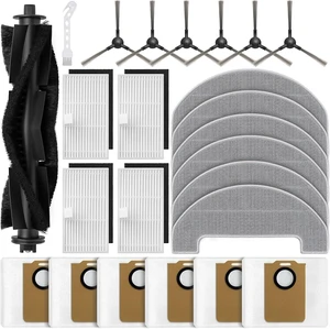 Bluevisk MS1 MAX Replacement Parts for For MONSGA MS1 MAX Robotic Vacuum Cleaner Parts with 1 Roller Brush, 4 HEAP, 6 Mop, 6 Dust Bags, 6 Side Brushes, 1 Clean Brush Bluevisk MS1 MAX Replacement Parts for For MONSGA MS1 MAX Robotic Vacuum Cleaner Parts with 1 Roller Brush, 4 HEAP, 6 Mop, 6 Dust Bags, 6 Side Brushes, 1 Clean Brush