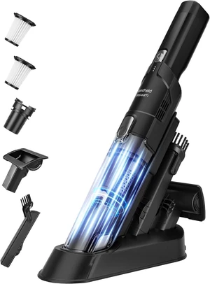 Handheld Vacuum Cordless with Brushless Motor, 22KPa Car Vacuum, Hand Vacuum Cordless Rechargeable with Charging Dock, Up to 30 Min Runtime for Home/Car/Pet Handheld Vacuum Cordless with Brushless Motor, 22KPa Car Vacuum, Hand Vacuum Cordless Rechargeable with Charging Dock, Up to 30 Min Runtime for Home/Car/Pet