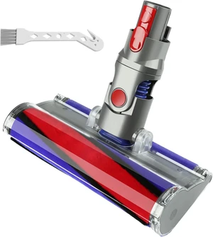 Soft Roller Cleaner Head Compatible with Dy son V10 V11 V15 V8 V7 Cordless Vacuum, Quick Release Fluffy Vacuum Head Replacement Attachments Parts Accessories for Hardwood, Vinyl Floor Soft Roller Cleaner Head Compatible with Dy son V10 V11 V15 V8 V7 Cordless Vacuum, Quick Release Fluffy Vacuum Head Replacement Attachments Parts Accessories for Hardwood, Vinyl Floor