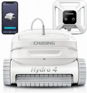 Chasing Hydro 4 Cordless Pool Vacuum for Inground Pools | 210-Min Battery Pool Robot for Floor, Wall & Waterline Cleaning | Smart App Control | 5070 GPH Suction Perfect for Pool Opening Season Chasing Hydro 4 Cordless Pool Vacuum for Inground Pools | 210-Min Battery Pool Robot for Floor, Wall & Waterline Cleaning | Smart App Control | 5070 GPH Suction Perfect for Pool Opening Season