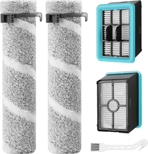 4111A Replacement Brushes and Filters for Bissell CrossWave Edge, Multi-Surface Hard Floor Cleaner Wet Dry Vacuum with Zero-Gap Edge Technology, 2 Pack Brushes and 2 Pack Filters 4111A Replacement Brushes and Filters for Bissell CrossWave Edge, Multi-Surface Hard Floor Cleaner Wet Dry Vacuum with Zero-Gap Edge Technology, 2 Pack Brushes and 2 Pack Filters