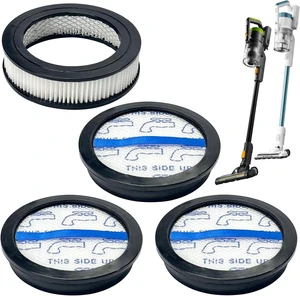 Vacuum Filters Compatible with Eureka Vacuum Cleaners NEC285GR, NEC280TL, 3 Pack Flet Filters and 1 Pack HEPA Filter Vacuum Filters Compatible with Eureka Vacuum Cleaners NEC285GR, NEC280TL, 3 Pack Flet Filters and 1 Pack HEPA Filter