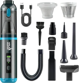 HAUSMEISTER Airflex One Cordless Car Vacuum 16000Pa, 4-in-1 Handheld Vacuum with Air Duster & Inflator, Portable Mini Vac for Car Detailing, Pet Hair, Keyboard Cleaning (Gray) HAUSMEISTER Airflex One Cordless Car Vacuum 16000Pa, 4-in-1 Handheld Vacuum with Air Duster & Inflator, Portable Mini Vac for Car Detailing, Pet Hair, Keyboard Cleaning (Gray)