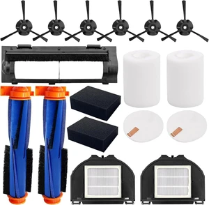 RV2310AE Replacement Parts for Shark AV2310AE/RV2320S/RV2300S/UR2360S Matrix Robot Vacuum 2 Roller Brushes, 6 Side Brushes, 2 HEPA Filters, 2 Foam & 2 Sponge Filters, 1 Main Brush Cover-15 Pack RV2310AE Replacement Parts for Shark AV2310AE/RV2320S/RV2300S/UR2360S Matrix Robot Vacuum 2 Roller Brushes, 6 Side Brushes, 2 HEPA Filters, 2 Foam & 2 Sponge Filters, 1 Main Brush Cover-15 Pack