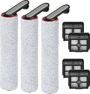 Roller Brush and Filter Replacement Compatible with Dreame H12 Pro, H12 Dual, G10 Pro Cordless Wet Dry Vacuum Cleaner Accessories, 3 Pack Roller Brushes + 4 Pack Vacuum Filters Roller Brush and Filter Replacement Compatible with Dreame H12 Pro, H12 Dual, G10 Pro Cordless Wet Dry Vacuum Cleaner Accessories, 3 Pack Roller Brushes + 4 Pack Vacuum Filters