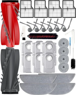 Yivy Saros 10 Accessories, 30pcs Replacement Kit for Roborock Saros 10/G30 - Accessory Set with 2 Roller Brushes, 6 Side Brushes, 4 Filters, 4+4 Mop Pads, 6 Dust Bags, 1Self-Cleaning Brush Yivy Saros 10 Accessories, 30pcs Replacement Kit for Roborock Saros 10/G30 - Accessory Set with 2 Roller Brushes, 6 Side Brushes, 4 Filters, 4+4 Mop Pads, 6 Dust Bags, 1Self-Cleaning Brush