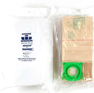 Genuine Triple-Check Microfilter Bag 8.600-050.0 for Sensor and Versamatic Plus Vacuum-Filter Bags-Made in Germany-2 pack (20 bags) Genuine Triple-Check Microfilter Bag 8.600-050.0 for Sensor and Versamatic Plus Vacuum-Filter Bags-Made in Germany-2 pack (20 bags)