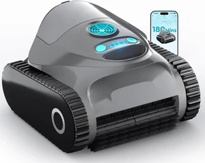 C1 Robotic Pool Vacuum for inground Pool with 180Mins Runtime, Gray C1 Robotic Pool Vacuum for inground Pool with 180Mins Runtime, Gray