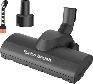 Portek Air-Driven Turbo Brush Attachment for Shop Vac Wet Dry Vacuum Cleaners, 1-1/4 and 2-1/2 Inch, Non-Electric Floor Head for Pet Hair and Debris Removal from Carpets Area Rugs Hard Floors Portek Air-Driven Turbo Brush Attachment for Shop Vac Wet Dry Vacuum Cleaners, 1-1/4 and 2-1/2 Inch, Non-Electric Floor Head for Pet Hair and Debris Removal from Carpets Area Rugs Hard Floors