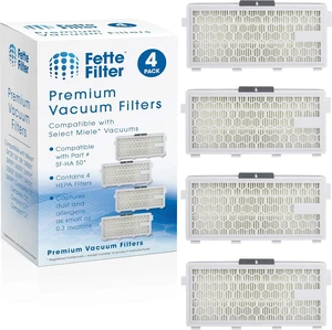Vacuum Replacement Filter 4-Pack Compatible with Miele SF-HA 50 Canister Vacuum Replacement Filter 4-Pack Compatible with Miele SF-HA 50 Canister