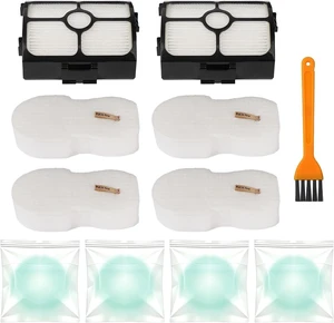 Replacement Filter for Shark HZ3002 HZ3000 Stratos Ultralight Corded Stick Vacuumwith 4 Odor Neutralizer Cartridge, 2 HEPA & 4 Foam and Felt Filters, Replace Part XFFKHZ3000 XHFHZ3000 Replacement Filter for Shark HZ3002 HZ3000 Stratos Ultralight Corded Stick Vacuumwith 4 Odor Neutralizer Cartridge, 2 HEPA & 4 Foam and Felt Filters, Replace Part XFFKHZ3000 XHFHZ3000