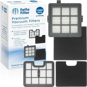Fette Filter - Filter Set Compatible with Bissell Hard Floor Expert Canister Vacuum Series 1154 & 1161 Contains- 1 PreMotor 1 Sponge 1 Post Motor 1 Foam Part #s 1602084, 1602085, 1602086, 1602094. Fette Filter - Filter Set Compatible with Bissell Hard Floor Expert Canister Vacuum Series 1154 & 1161 Contains- 1 PreMotor 1 Sponge 1 Post Motor 1 Foam Part #s 1602084, 1602085, 1602086, 1602094.