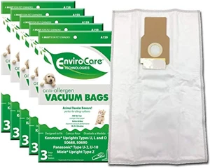 EnviroCare Replacement Anti-Allergen Vacuum Bags for Kenmore 50688 and 50690 Type U, L, and O, Panasonic Type U-2, U-10 Uprights 15 Pack EnviroCare Replacement Anti-Allergen Vacuum Bags for Kenmore 50688 and 50690 Type U, L, and O, Panasonic Type U-2, U-10 Uprights 15 Pack