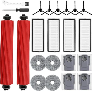 22 Pack Replacement Parts for Roborock Qrevo S/Pro/Plus/MaxV Robot Vacuum 22 Pack Replacement Parts for Roborock Qrevo S/Pro/Plus/MaxV Robot Vacuum