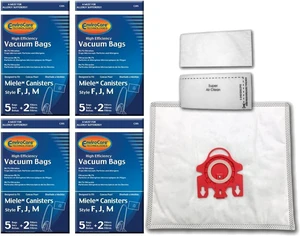 EnviroCare Replacement Vacuum Cleaner Bags made to fit Miele Canisters Style F J M 20 Bags with 8 Filters EnviroCare Replacement Vacuum Cleaner Bags made to fit Miele Canisters Style F J M 20 Bags with 8 Filters