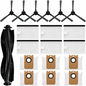 Replacement Parts Kit Compatible with iHome AutoVac Nova S1 Pro Robot Vacuum Cleaner Accessories iHRVS1PRO-3BLK, 1 Main Roller Brush, 6 Side Brushes, 6 Hepa Filters, 6 Dust Bags Replacement Parts Kit Compatible with iHome AutoVac Nova S1 Pro Robot Vacuum Cleaner Accessories iHRVS1PRO-3BLK, 1 Main Roller Brush, 6 Side Brushes, 6 Hepa Filters, 6 Dust Bags
